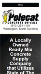 Mobile Screenshot of polecatconcrete.com